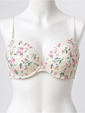 Victoria’s Secret PINK Everywhere T-Shirt Bra 40B Floral Retired Print NWOT